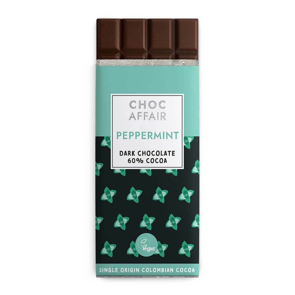 Choc Affair Peppermint Dark Chocolate Bar